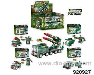 4 in 1 Building block in 43-46pcs Display box 4 set mixed loading