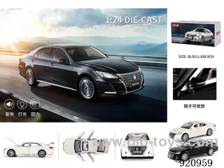 1:24 pull back alloy car W L/M in color box