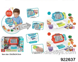 cash register with light and sound in display box include 2*AA