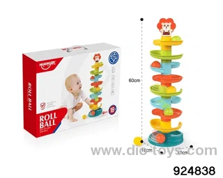 Colorful track rolling ball in color box