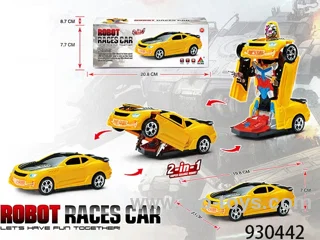 B/O Transformational car W L/M in Color box