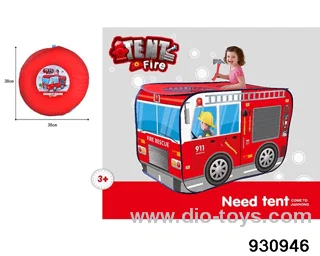 fire truck tent in bag