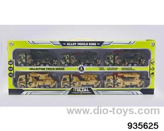 1:32 Pull back alloy car in 6pcs window box
