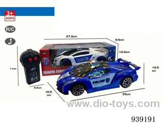 1:18 2 ch rc car with 3D light in window box 2 asstd not included battery