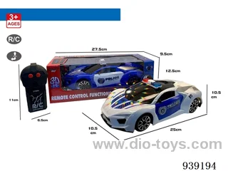 1:18 2 ch rc car with 3D light in window box 2 asstd not included battery
