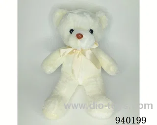 30cm White Scarf Bear in Hangtag