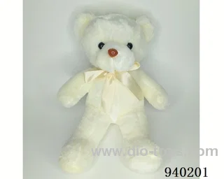 45cm White Scarf Bear in Hangtag