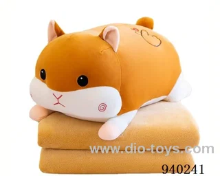 Brown hamster air conditioning quilt in PE BAG