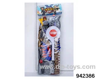 Military police suit in PVC bag