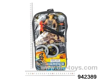 Military police suit in Packsack