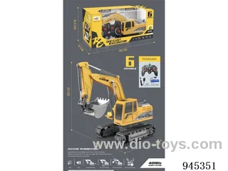 6ch remote alloy excavator W L/M included battery