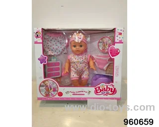 13inch Doll (will absorb water, pee with 13 sounds) in window box