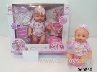 13inch Doll (will absorb water, pee with 13 sounds) in window box