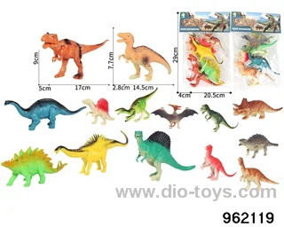 Dinosaur in 7pcs PP bag with header