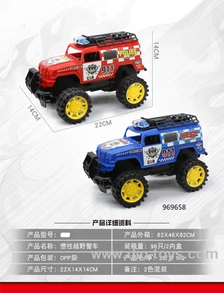 Frictional police car in opp bag