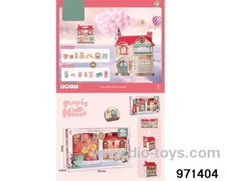 2 villas with furniture sets in window box
