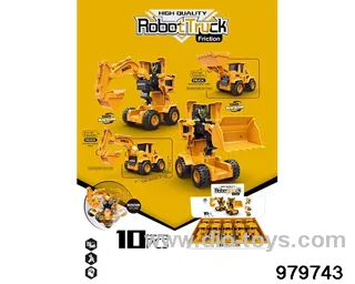 10PCS Inertial deformation engineering vehicle