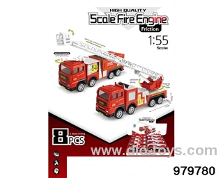 8PCS Inertial Fire Truck