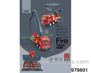 8PCS Model Inertial Fire Truck