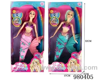 11 inch doll with light/music，2 asstd