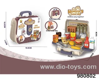 3 in 1 hamburger portable cross span bag in paper card