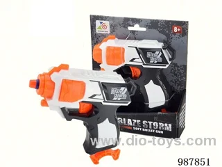 Soft bullet gun (5 bullets) in color box