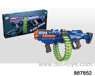 B/0 soft bullet gun (40 bullets+30 cartridges) in color box