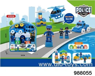 City Police Series in PVC packsack 37PCS