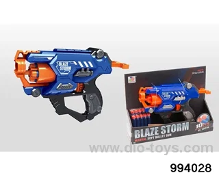 Soft bullet gun (5 round bullet&5 sucker bullet) in display box