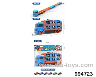 Double catapult deformable folding track truck in PVC bag