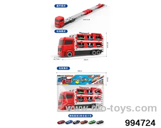 Double catapult deformable folding track truck in PVC bag
