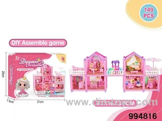 DIY villa set in color box