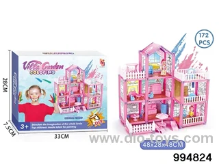 DIY villa set in color box