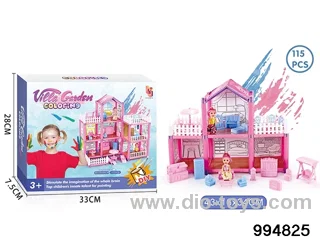 DIY villa set in color box
