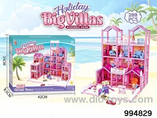 DIY villa set in color box
