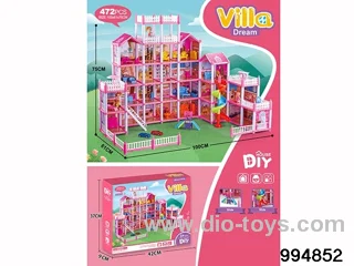 DIY villa set in color box