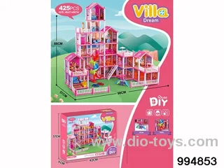 DIY villa set in color box