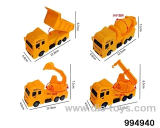 Return engineering vehicle in opp bag