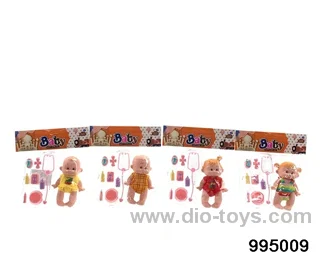 5-inch enamel fruit doll with plastic sheet in PP bag with header