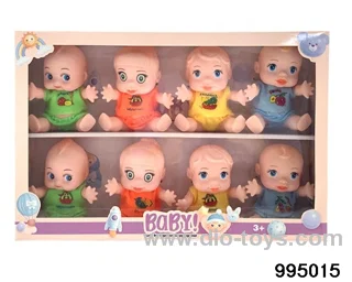 5-inch enamel small 3-wool doll in display box
