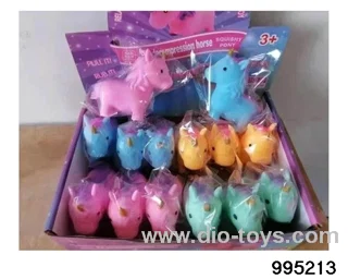 Flour Unicorn decompression vent toy TPR in display box