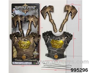 Double axe armor suit in Tied On Card