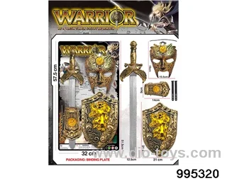 Shield Sword Mask Wrist Guard Set in Tied On Card