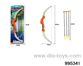 Bow and arrow toy in Blister card