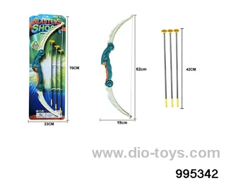 Bow and arrow toy in Tied On Card