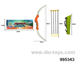 Bow and arrow toy in PP bag with header