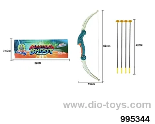 Bow and arrow toy in PP bag with header