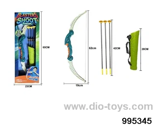 Bow and arrow toy in color box