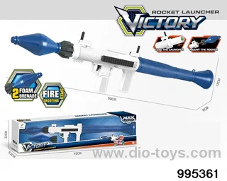 Launching rocket launcher with 2 bullets in display box