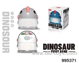 Dinosaur piggy bank in color box
